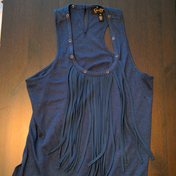 Jessica Simpson Fringe Tassel Tank Top Size XS Petite - Picture 1 of 1